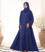 Ameera 3-Piece Abaya Set with Chiffon Scarf by Alsanaya