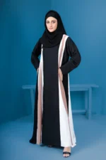 Tri-Colored Frock Style Abaya at Al Sanaya